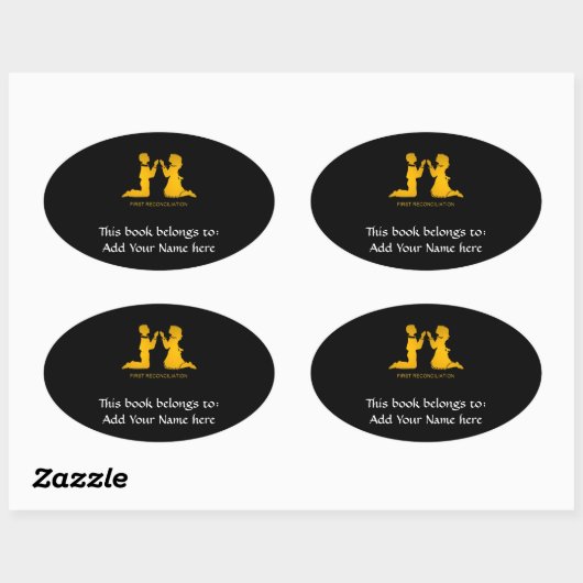 Eerste afstemming ovale sticker (Vel)