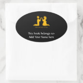 Eerste afstemming ovale sticker (Tas)