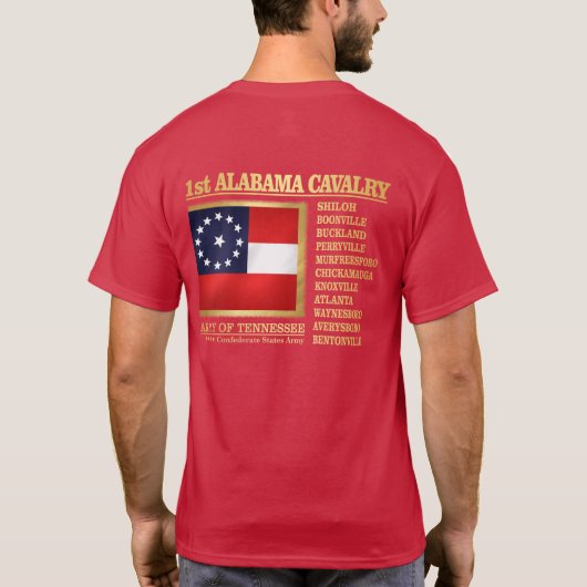 Eerste Alabama Cavalry (BA2) T-shirt (Achterkant)