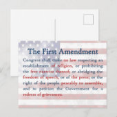 Eerste amendement briefkaart (Voorkant / Achterkant)