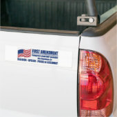 Eerste amendement bumpersticker (Op Truck)