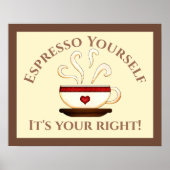 Eerste amendement: Espresso uzelf Poster (Voorkant)
