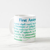 Eerste amendement koffiemok (Voorkant links)