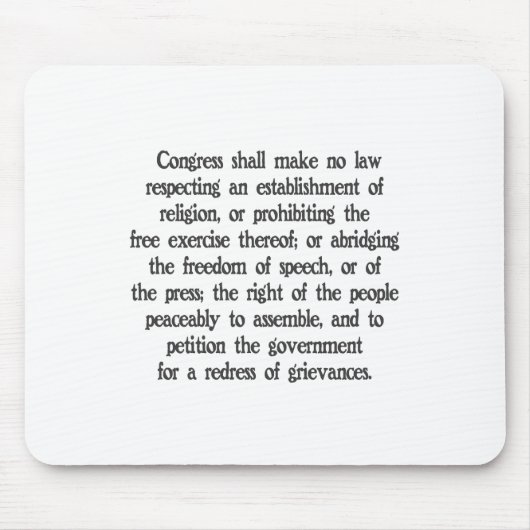Eerste amendement muismat (Voorkant)