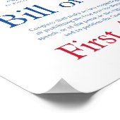 Eerste amendement Rechten - Vrijheid van meningsui Poster (Hoek)