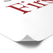 Eerste amendement Rechten - vrijheid van meningsui Poster (Hoek)