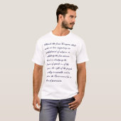 Eerste amendement T-shirt (Voorkant volledig)