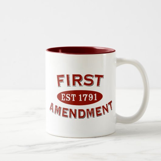 Eerste amendement tweekleurige koffiemok (Rechts)