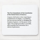 Eerste amendement van de grondwet muismat (Voorkant)