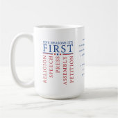 Eerste Amendement Vrijheid van meningsuiting 4 jul Koffiemok (Links)