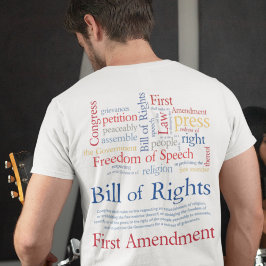 Eerste amendement Vrijheid van meningsuiting Persv T-shirt