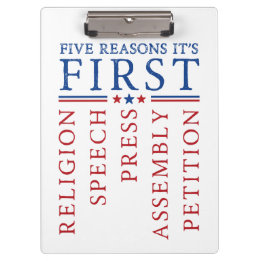 Eerste Amendement Vrijheid van meningsuiting prote Klembord