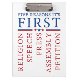 Eerste Amendement Vrijheid van meningsuiting prote Klembord