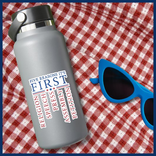 Eerste amendement Vrijheid van meningsuiting Vinyl Sticker