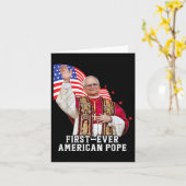 Eerste Amerikaanse paus Leo XIV Kaart (Gele Bloem)