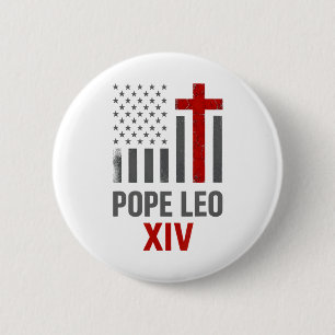 Eerste Amerikaanse paus Leo XIV Mannen Ronde Button 5,7 Cm