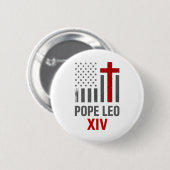 Eerste Amerikaanse paus Leo XIV Mannen Ronde Button 5,7 Cm (Voorkant /achterkant)