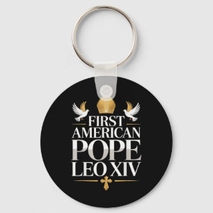 Eerste Amerikaanse paus Leo XIV Mannen Sleutelhanger