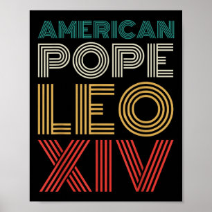 Eerste Amerikaanse paus Leo XIV Robert Prevost Cat Poster