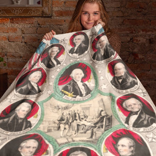 Eerste Amerikaanse Presidenten herstelden 1844 lit Fleece Deken
