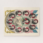 Eerste Amerikaanse Presidenten herstelden 1844 lit Legpuzzel (Horizontaal)