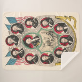 Eerste Amerikaanse Presidenten herstelden 1844 lit Sherpa Deken (Voorkant (horizontaal))