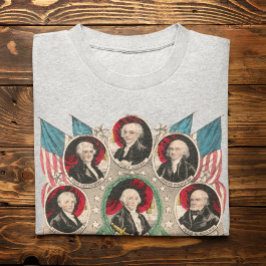 Eerste Amerikaanse Presidenten herstelden 1844 lit T-shirt