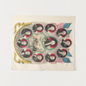 Eerste Amerikaanse Presidenten herstelden 1844 lit Wandkleed (Voorkant (horizontaal))