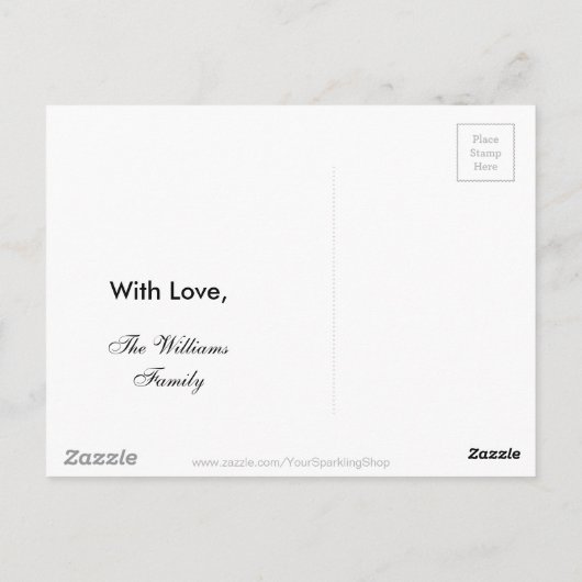 Eerste Amerikaanse vlag patriottische VS Briefkaart (Achterkant)