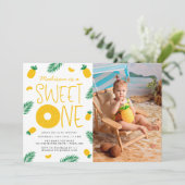 Eerste ananas-ananas-sweet-feest kaart (Staand voorkant)