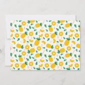 Eerste ananas-ananas-sweet-feest kaart (Achterkant)