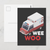 Eerste antwoordapparaat Ambulance Car Paramedic Ai Briefkaart (Voorkant / Achterkant)