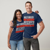 Eerste antwoordapparaat Funny Retirement Party T-shirt (Unisex)