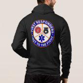 Eerste antwoordapparaat hoodie (Achterkant)