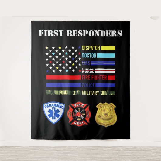 Eerste antwoordapparaat wandkleed (Voorkant)