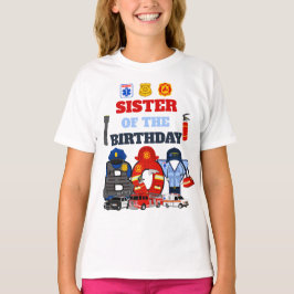 Eerste antwoordapparaat Zuster van de Birthday Boy T-shirt