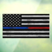 Eerste antwoordapparaten Verstoorde Vlag die de Vr Raamsticker (Vel 3)