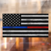 Eerste antwoordapparaten Verstoorde Vlag die de Vr Raamsticker (Vel 2)