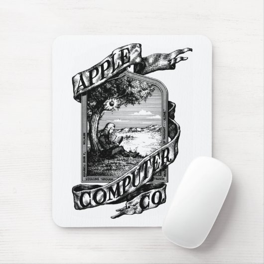 Eerste Apple logo Muismat (Met muis)