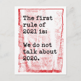 Eerste artikel 2021: Praat niet over 2020 Joke Briefkaart