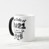 Eerste artikel van 2021: vermeld niet eens 2020! magische mok (Voorkant links)