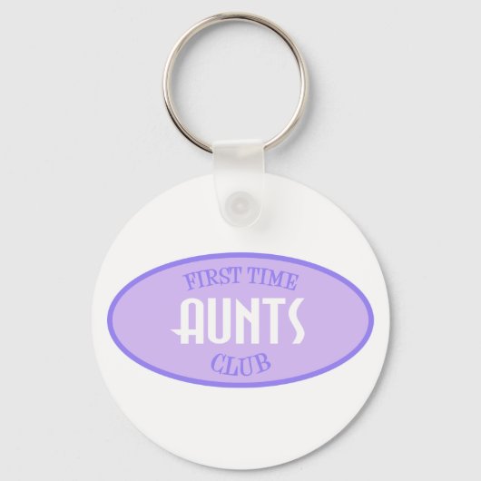 Eerste Aunts Club (Paars) Sleutelhanger (Voorkant)