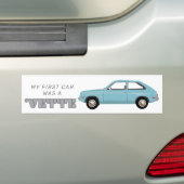 Eerste auto Chevrolet Chevette Vette retro klassie Bumpersticker (Op auto)
