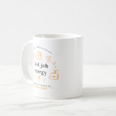 Eerste Baan Energie | Doodles Monogram Koffiemok (Voorkant links)