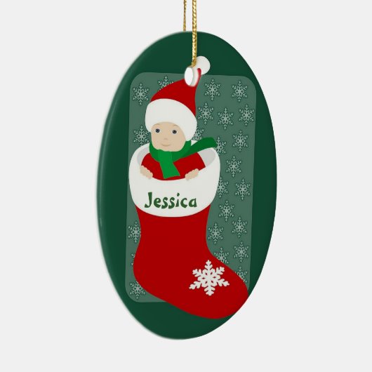 Eerste baby keramisch ornament (Rechts)