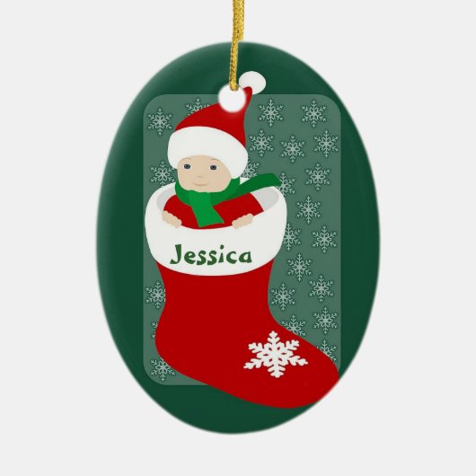 Eerste baby keramisch ornament (Voorkant)