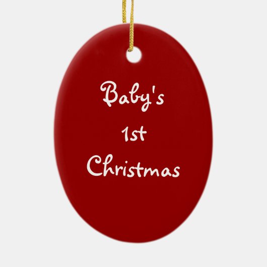 Eerste baby keramisch ornament (Achterkant)