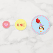 Eerste Baby verjaardag Confetti (Achterkanten)