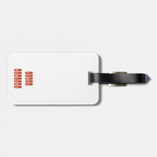 Eerste Bagagelabel Violins (Achterkant horizontaal)