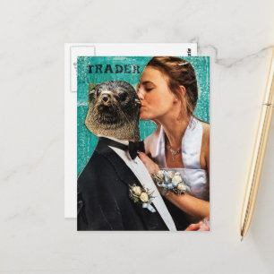 Eerste Baldate met Mr. Seal en de Blonde Vrouw Briefkaart